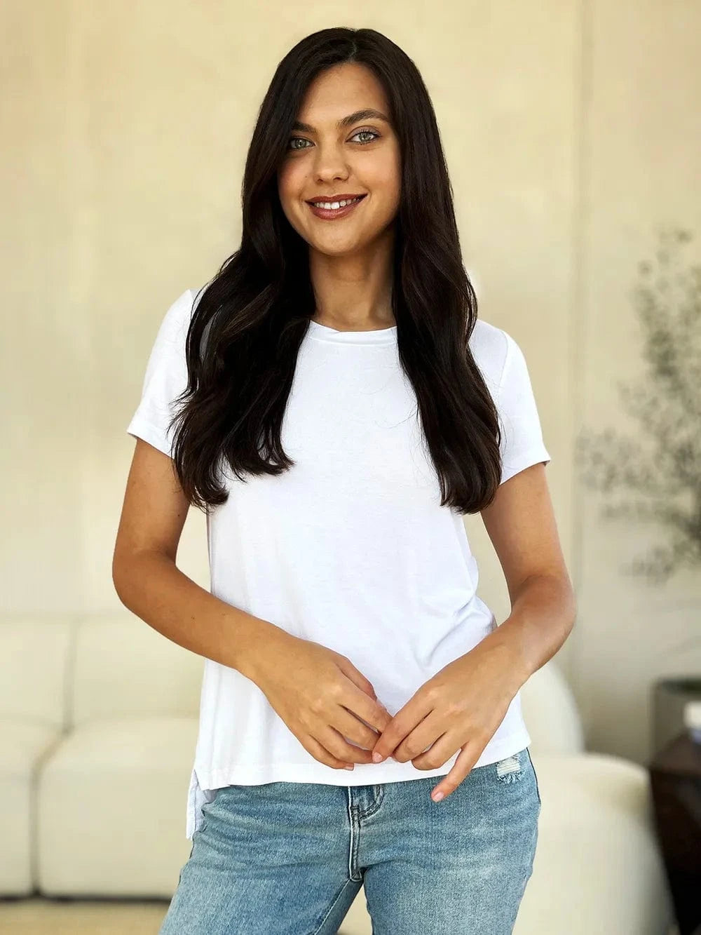 Basic Bae Full Size Round Neck Short Sleeve T-Shirt - ShalayeFashion