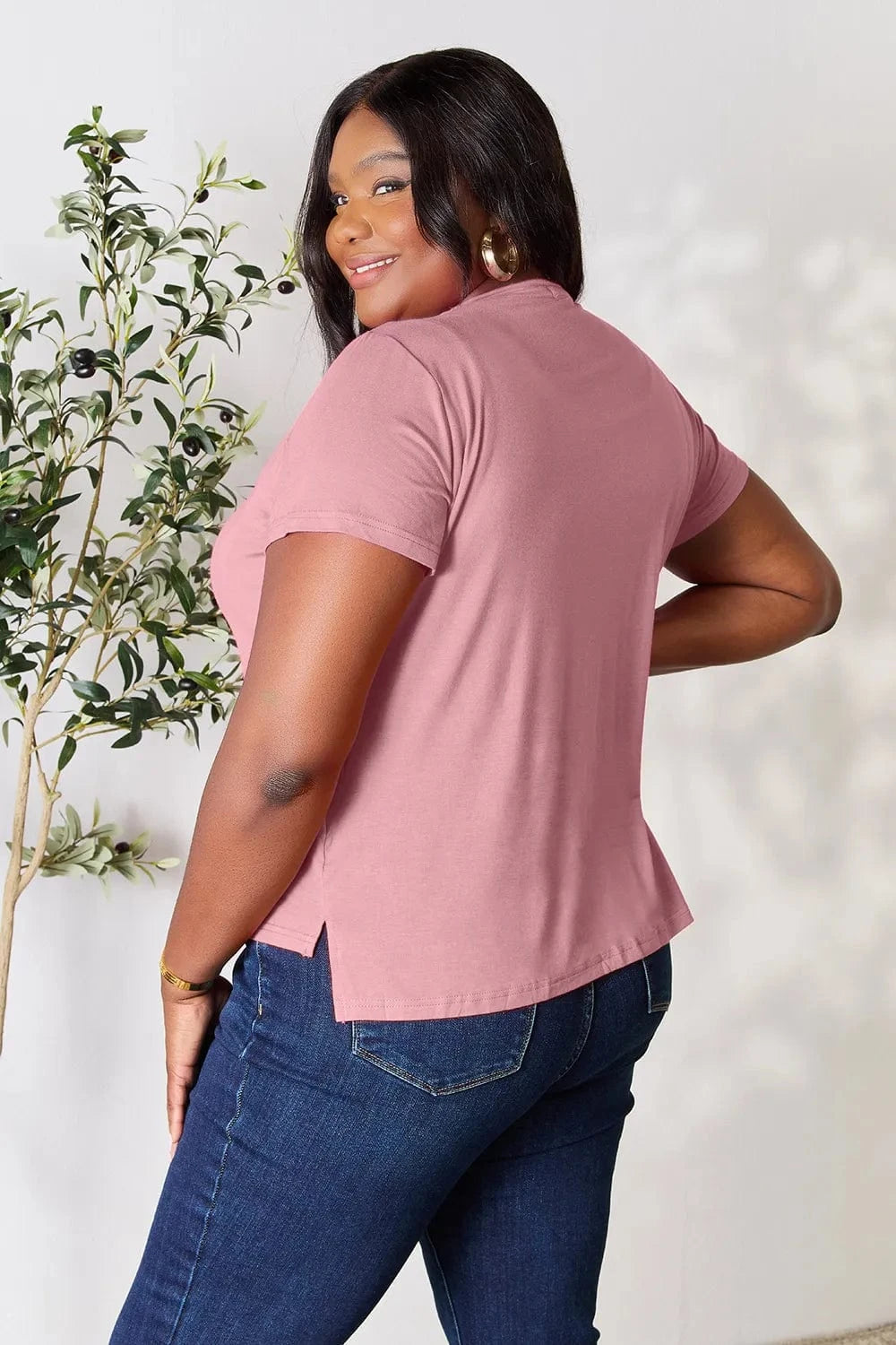 Basic Bae Full Size Round Neck Short Sleeve T-Shirt - ShalayeFashion