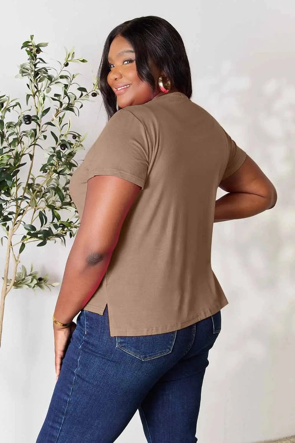 Basic Bae Full Size Round Neck Short Sleeve T-Shirt - ShalayeFashion