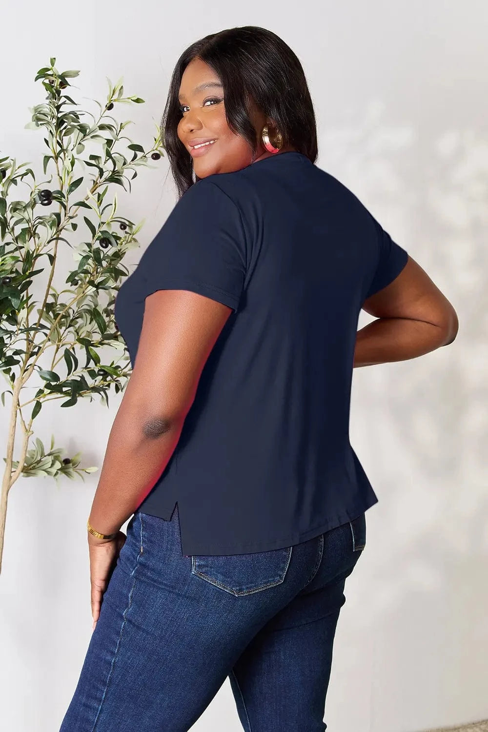 Basic Bae Full Size Round Neck Short Sleeve T-Shirt - ShalayeFashion