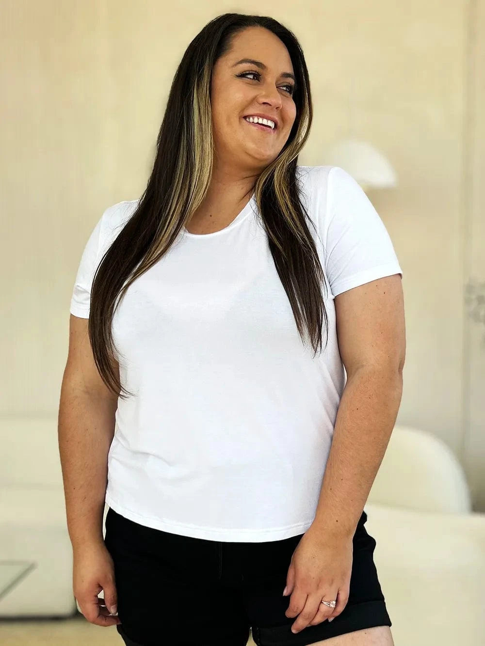 Basic Bae Full Size Round Neck Short Sleeve T-Shirt - ShalayeFashion