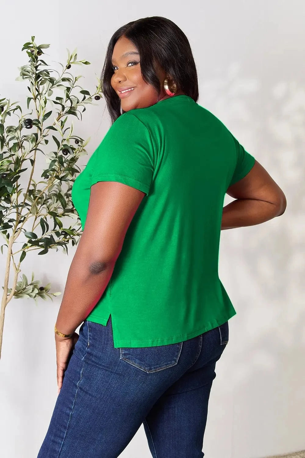 Basic Bae Full Size Round Neck Short Sleeve T-Shirt - ShalayeFashion