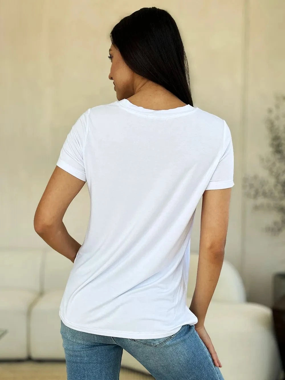 Basic Bae Full Size Round Neck Short Sleeve T-Shirt - ShalayeFashion