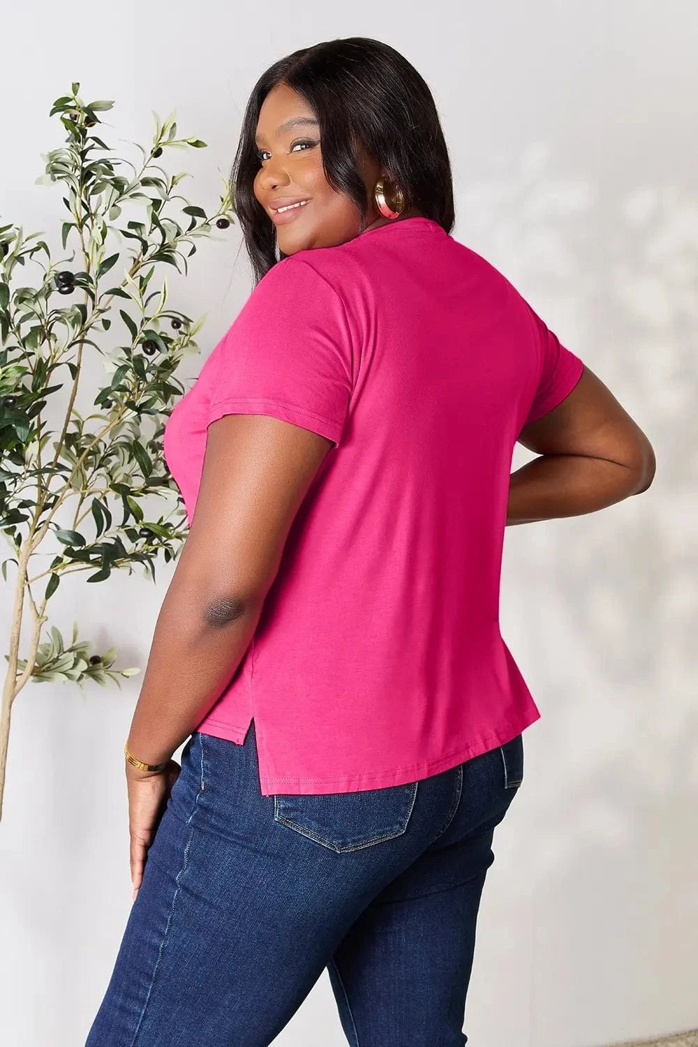 Basic Bae Full Size Round Neck Short Sleeve T-Shirt - ShalayeFashion