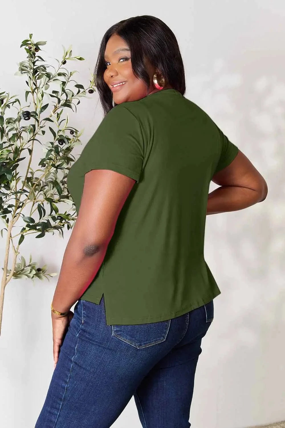 Basic Bae Full Size Round Neck Short Sleeve T-Shirt - ShalayeFashion