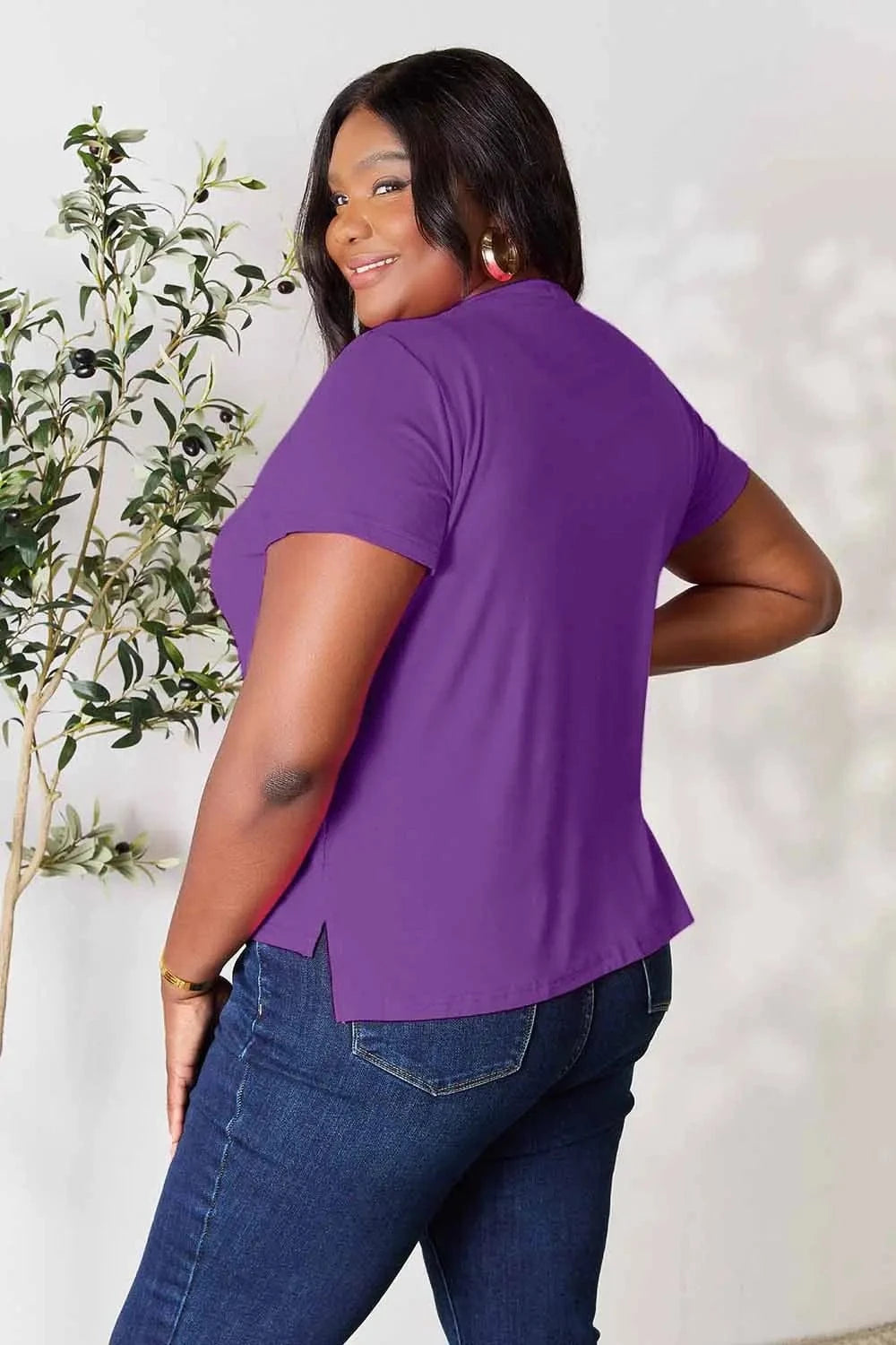 Basic Bae Full Size Round Neck Short Sleeve T-Shirt - ShalayeFashion