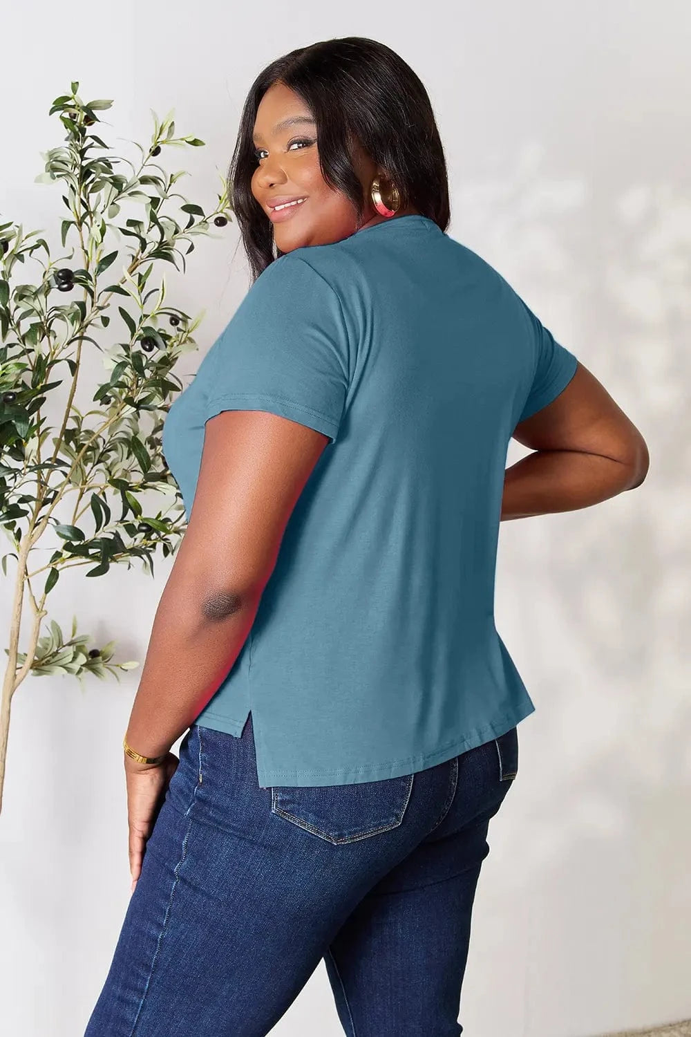 Basic Bae Full Size Round Neck Short Sleeve T-Shirt - ShalayeFashion