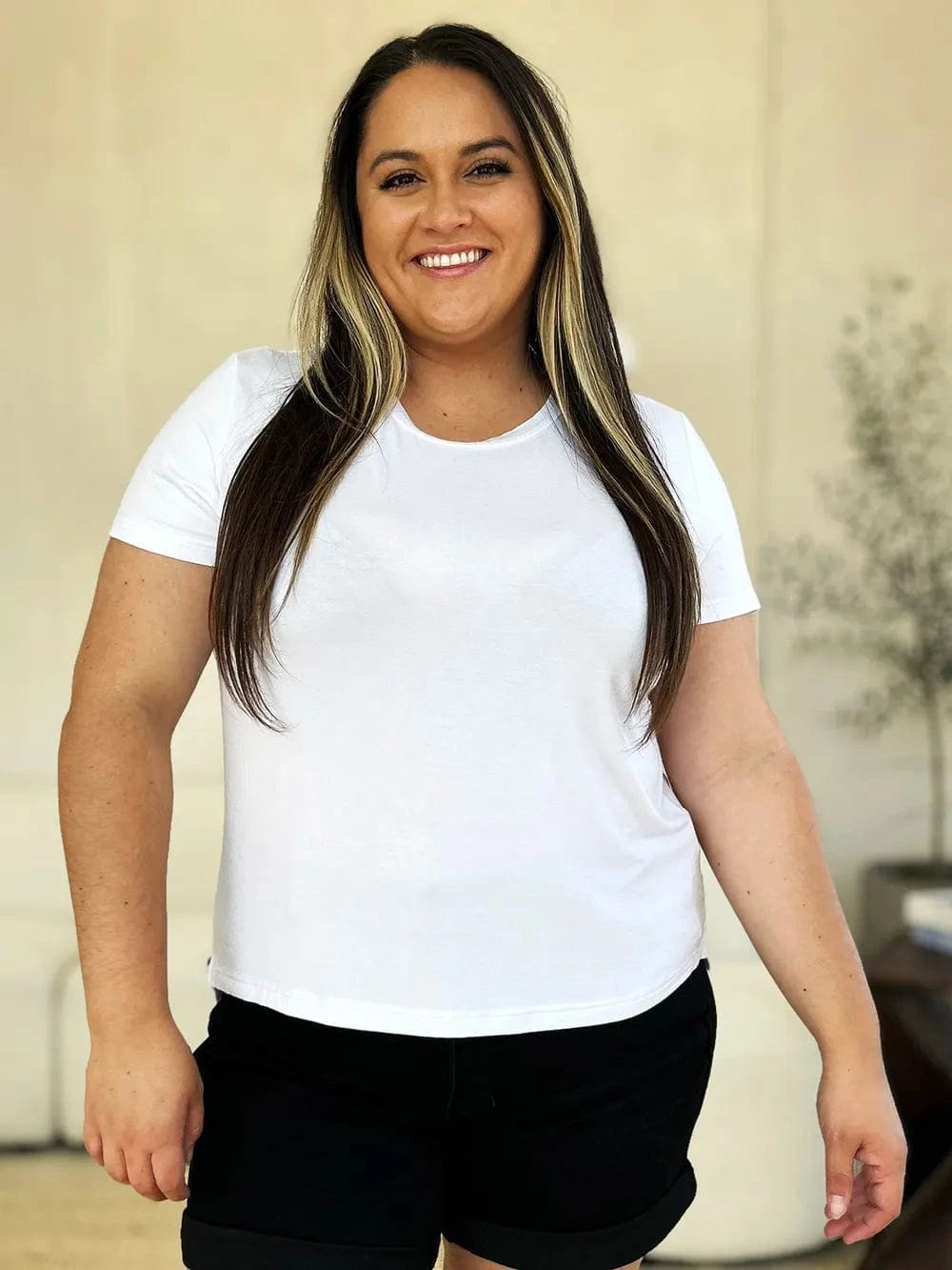 Basic Bae Full Size Round Neck Short Sleeve T-Shirt - ShalayeFashion