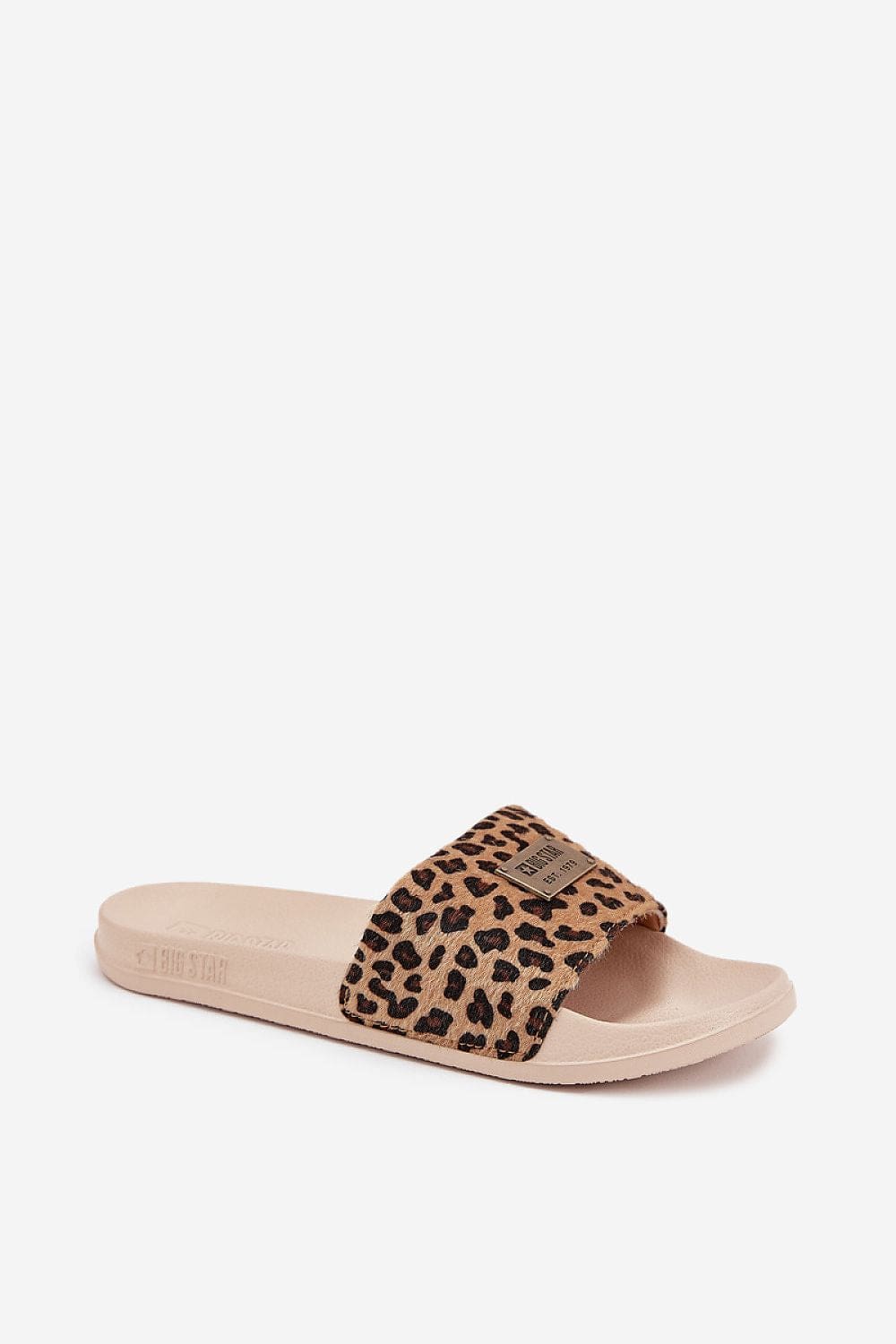 Big Star Luxe Leopard Print Slides - ShalayeFashion