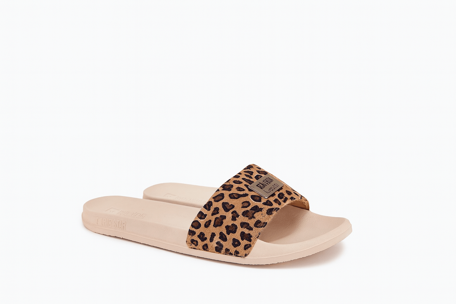 Big Star Luxe Leopard Print Slides - ShalayeFashion
