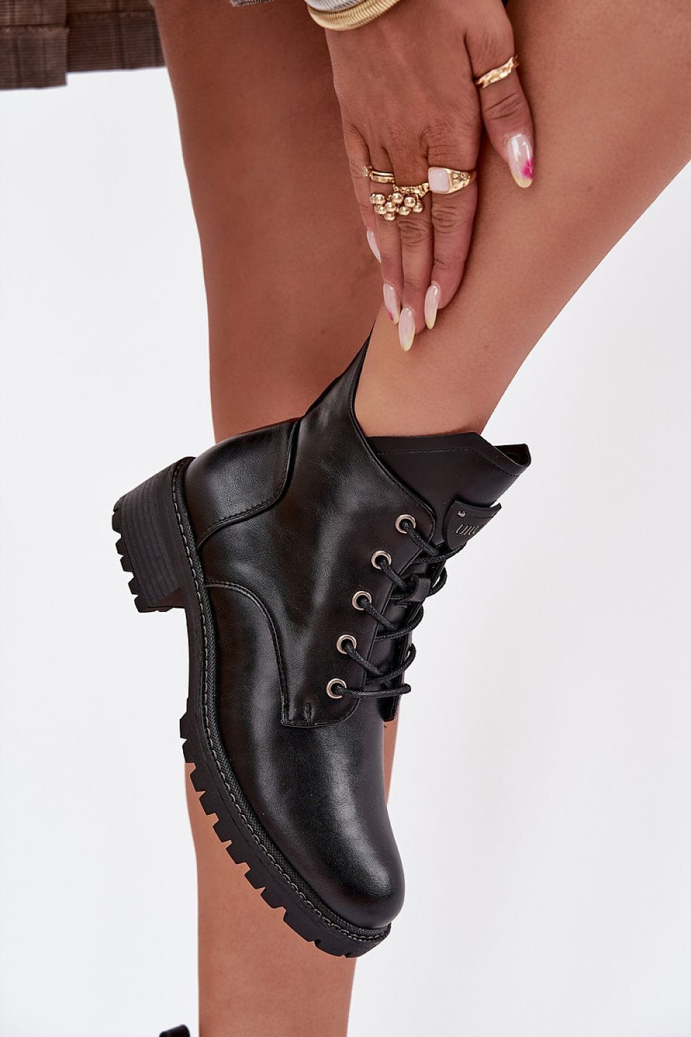 Block Heel Ankle Boots Women Insulated - ShalayeFashion