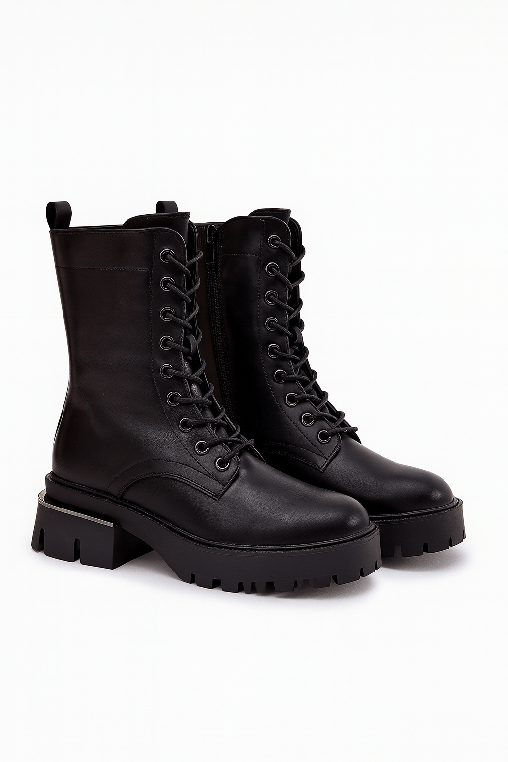 Bootie Women Eco Leather Block Heel Urban - ShalayeFashion