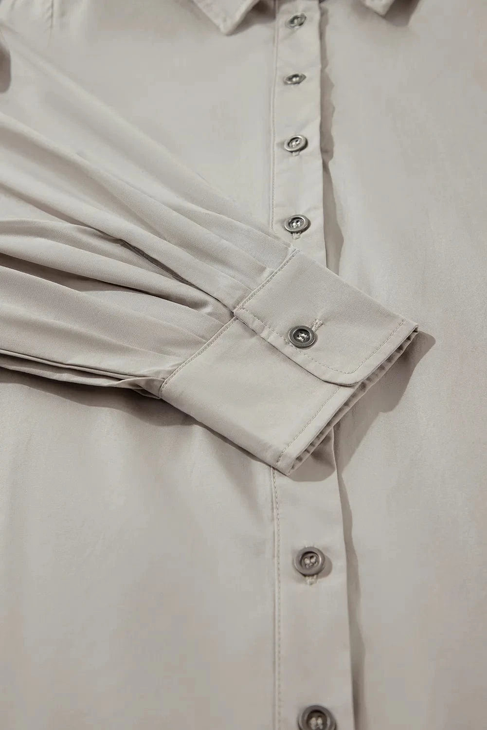 Button Up Lantern Sleeve Shirt - ShalayeFashion