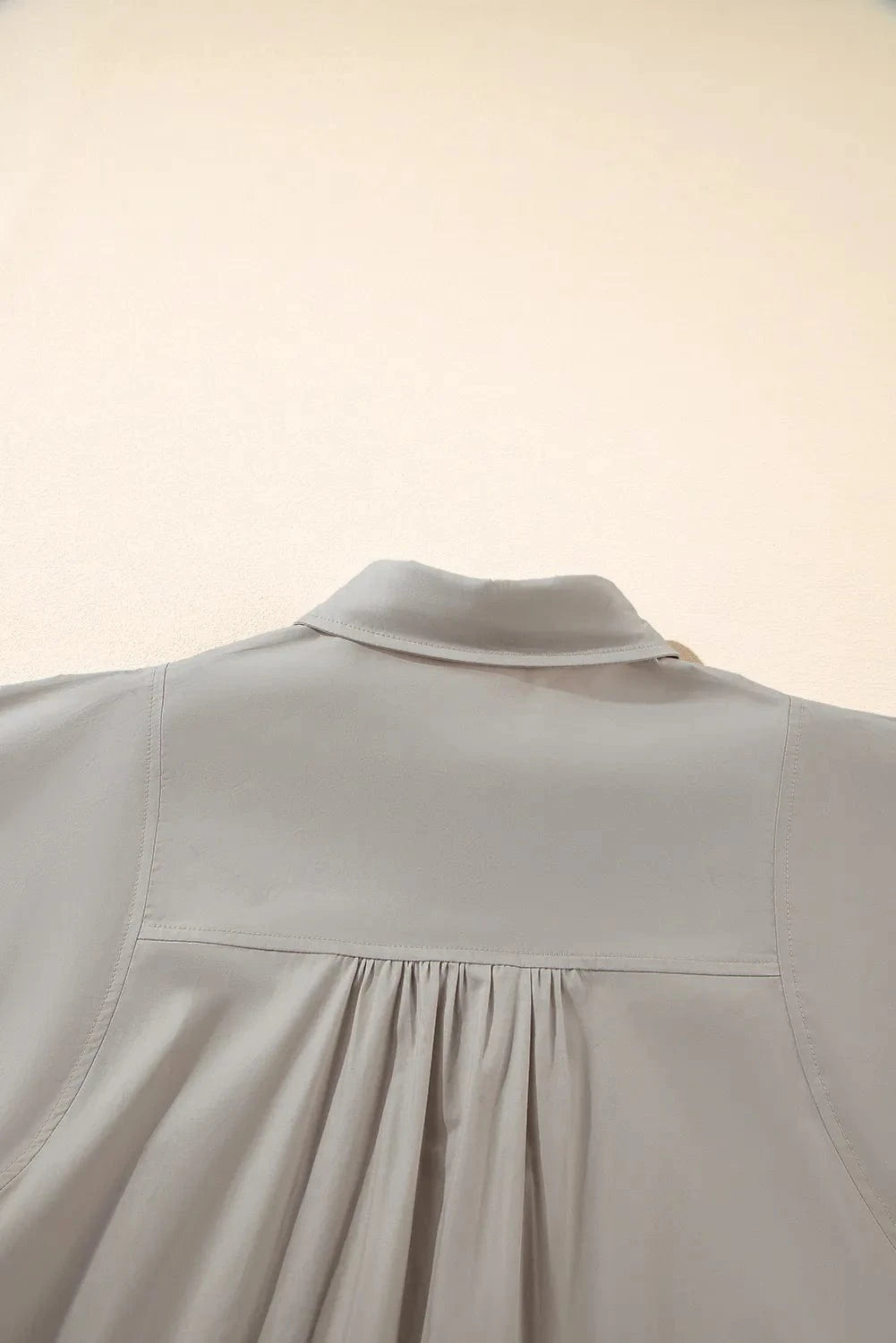 Button Up Lantern Sleeve Shirt - ShalayeFashion