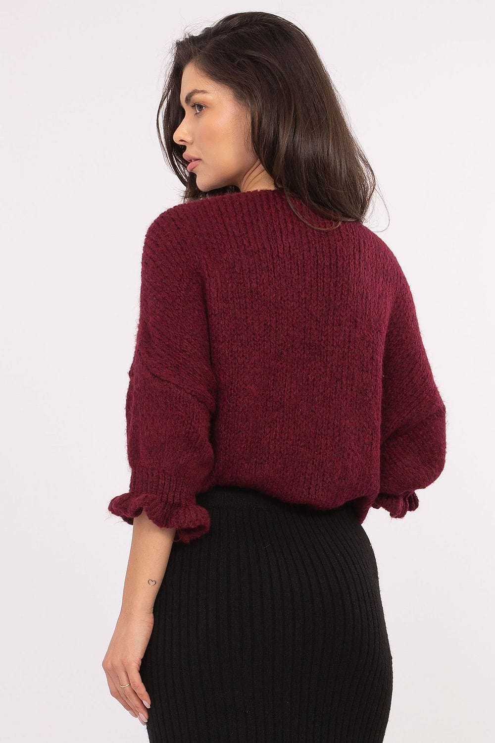 Casual Cardigan Tie Binding Three Quarter - ShalayeFashion
