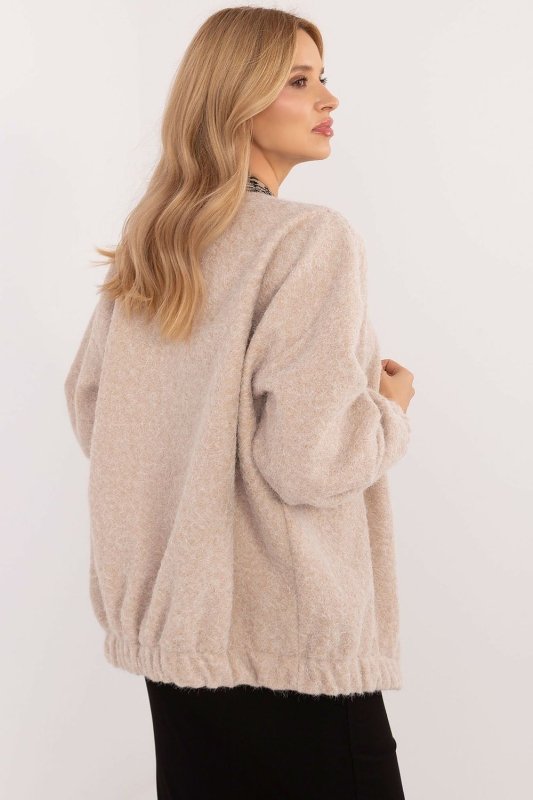 Casual Cardigan Unbuttoned Contrasting Trim - ShalayeFashion