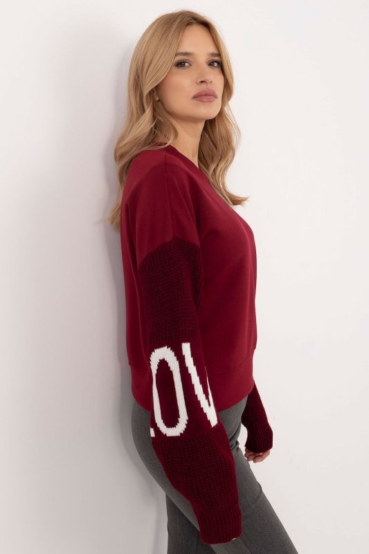 Casual Sweatshirt Decorative Sleeves Round - ShalayeFashion