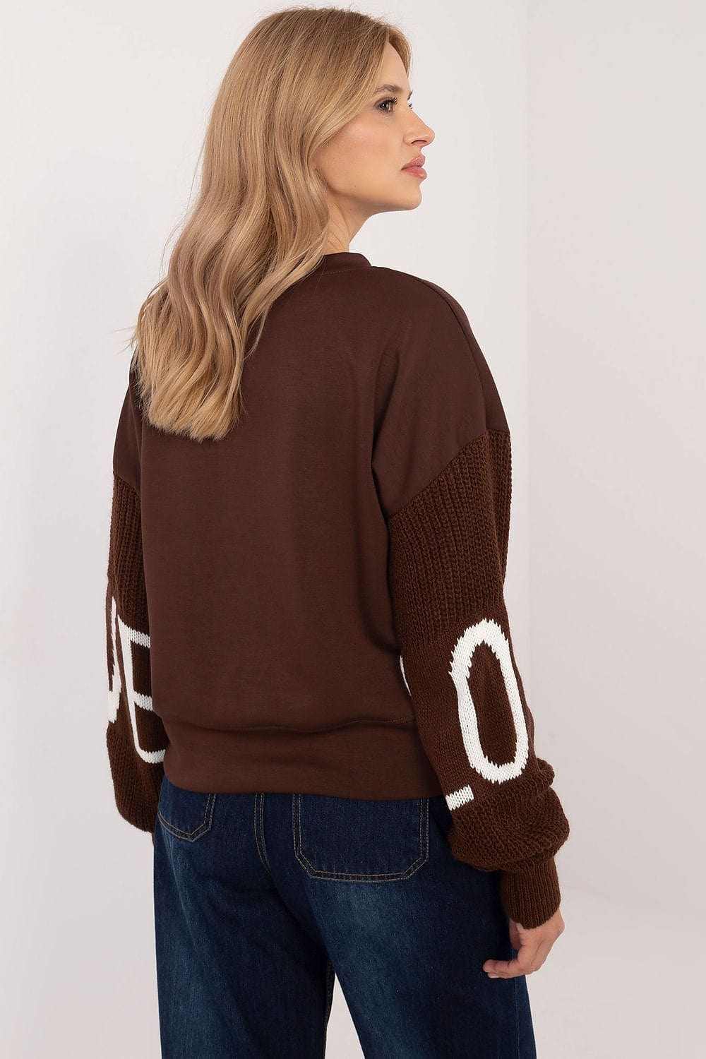 Casual Sweatshirt Decorative Sleeves Round - ShalayeFashion