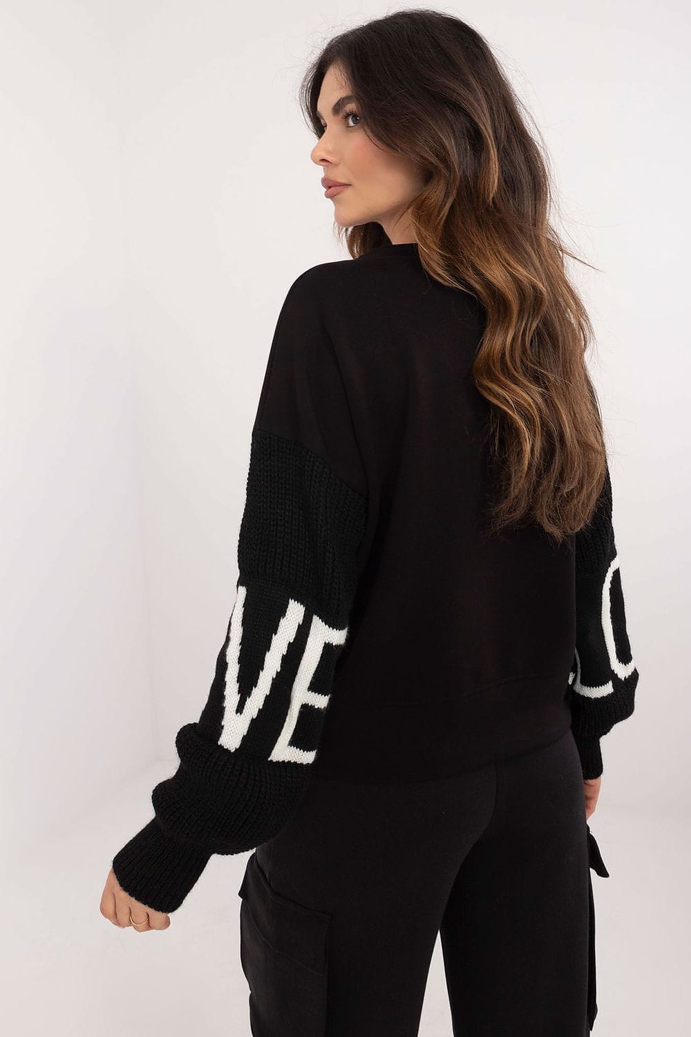 Casual Sweatshirt Decorative Sleeves Round - ShalayeFashion