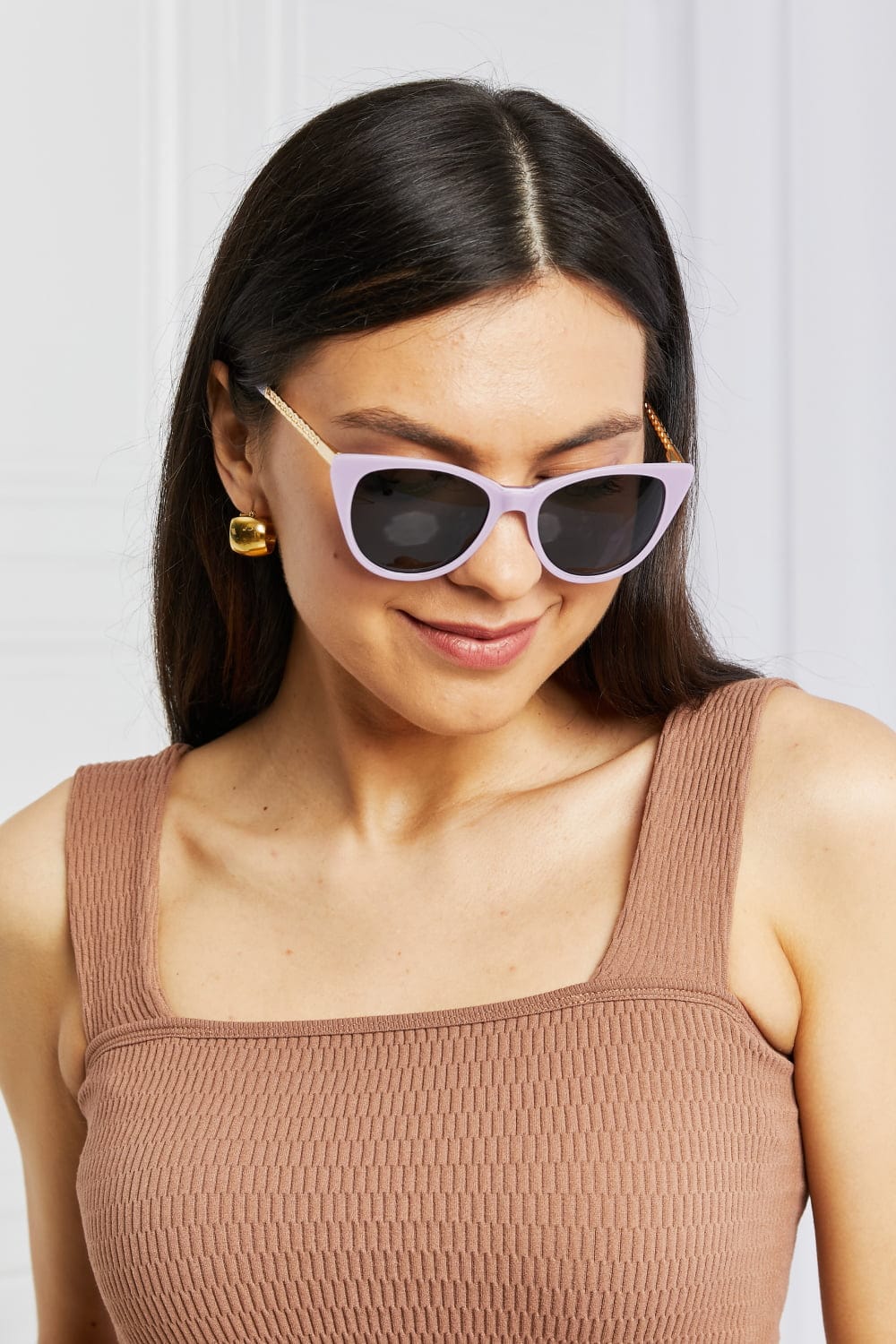 Cat - Eye Acetate Frame Sunglasses - ShalayeFashion