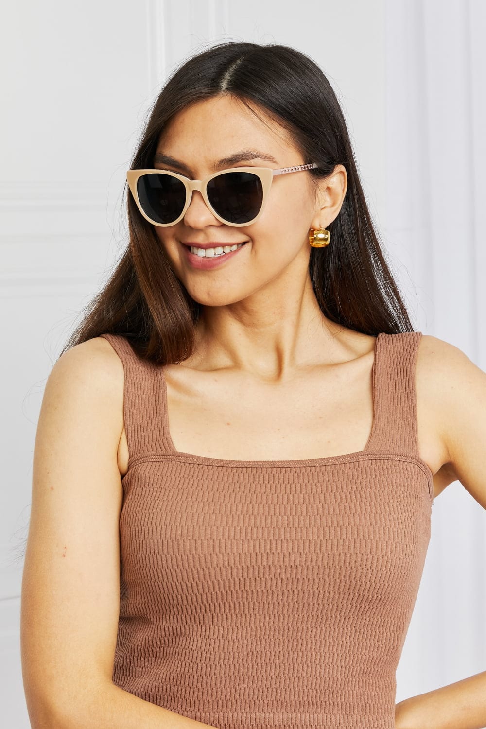 Cat - Eye Acetate Frame Sunglasses - ShalayeFashion