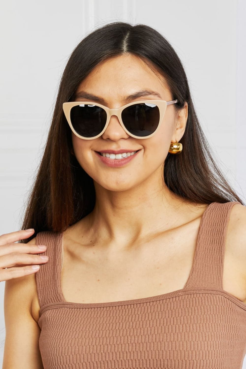 Cat - Eye Acetate Frame Sunglasses - ShalayeFashion