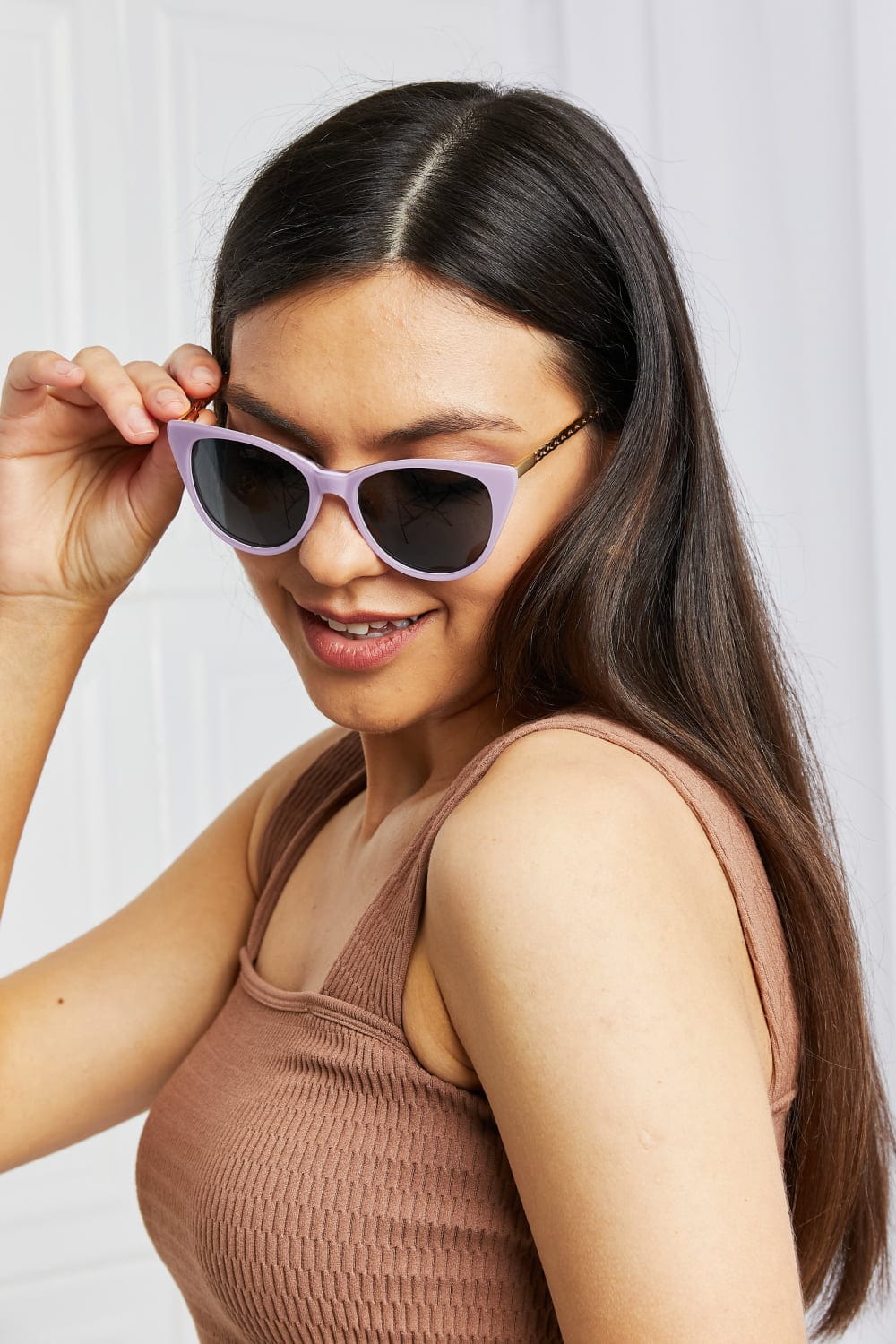 Cat - Eye Acetate Frame Sunglasses - ShalayeFashion