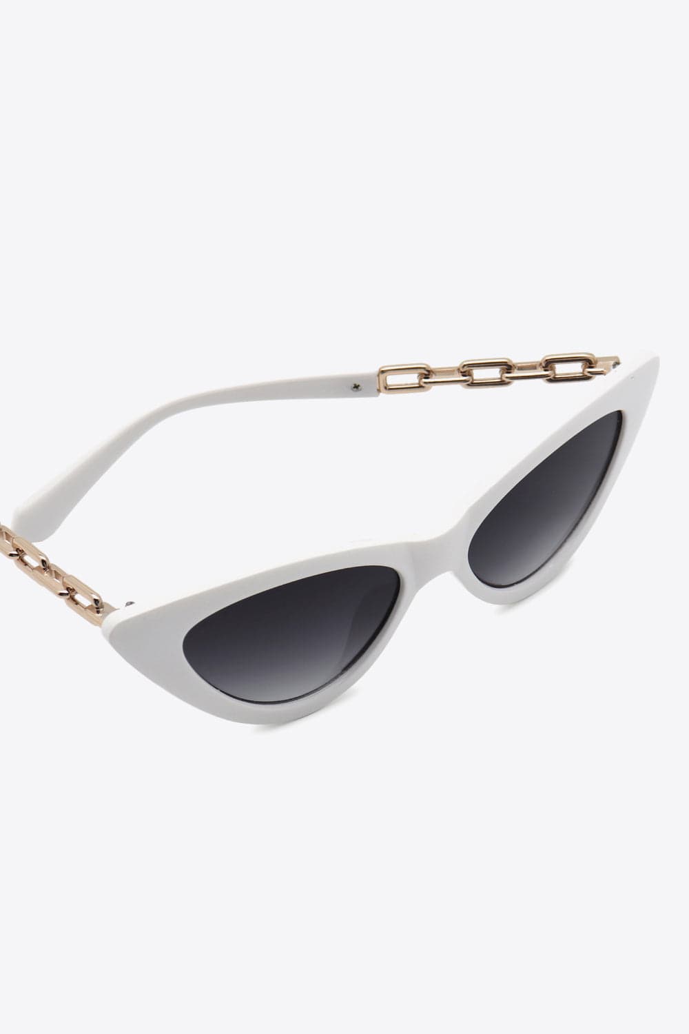 Chain Detail Cat - Eye Sunglasses - ShalayeFashion