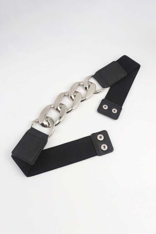 Chain Detail Elastic Belt - ShalayeFashion