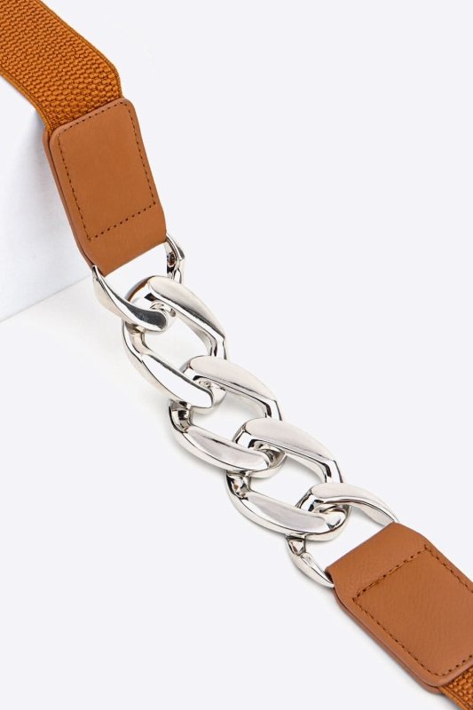 Chain Detail Elastic Belt - ShalayeFashion