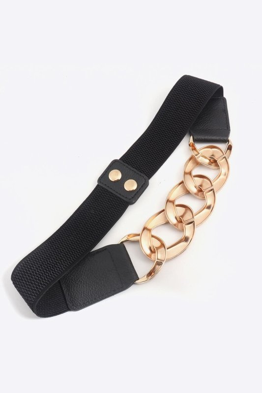 Chain Detail Elastic Belt - ShalayeFashion