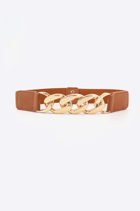 Chain Detail Elastic Belt - ShalayeFashion
