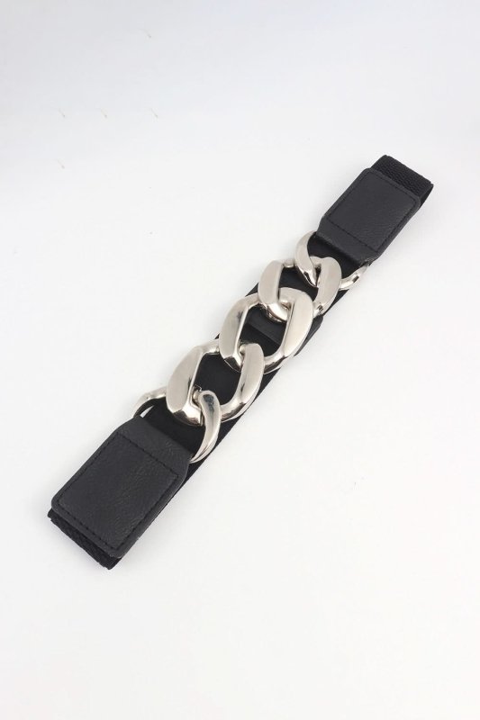 Chain Detail Elastic Belt - ShalayeFashion