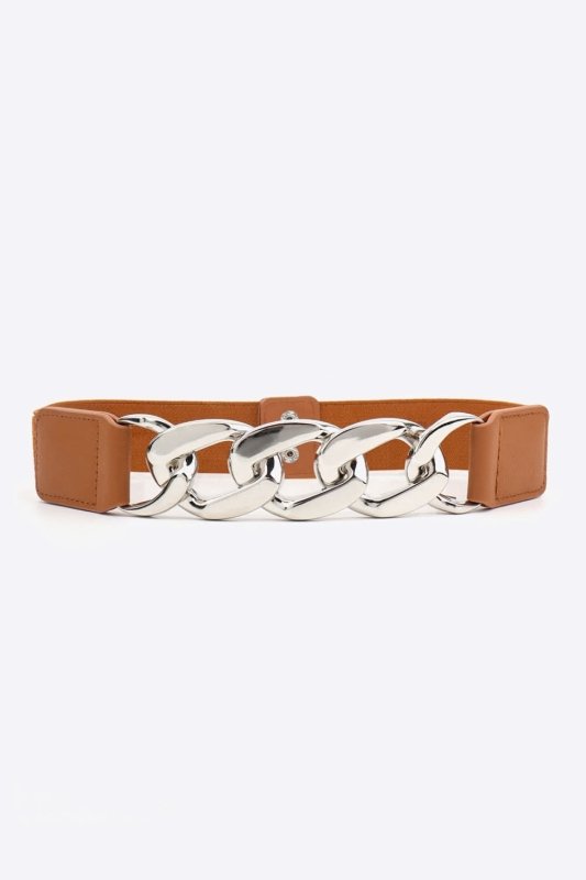 Chain Detail Elastic Belt - ShalayeFashion