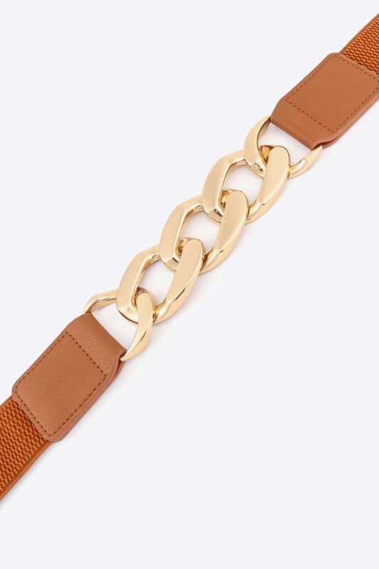 Chain Detail Elastic Belt - ShalayeFashion
