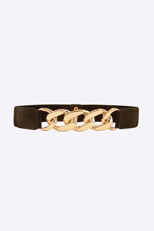 Chain Detail Elastic Belt - ShalayeFashion