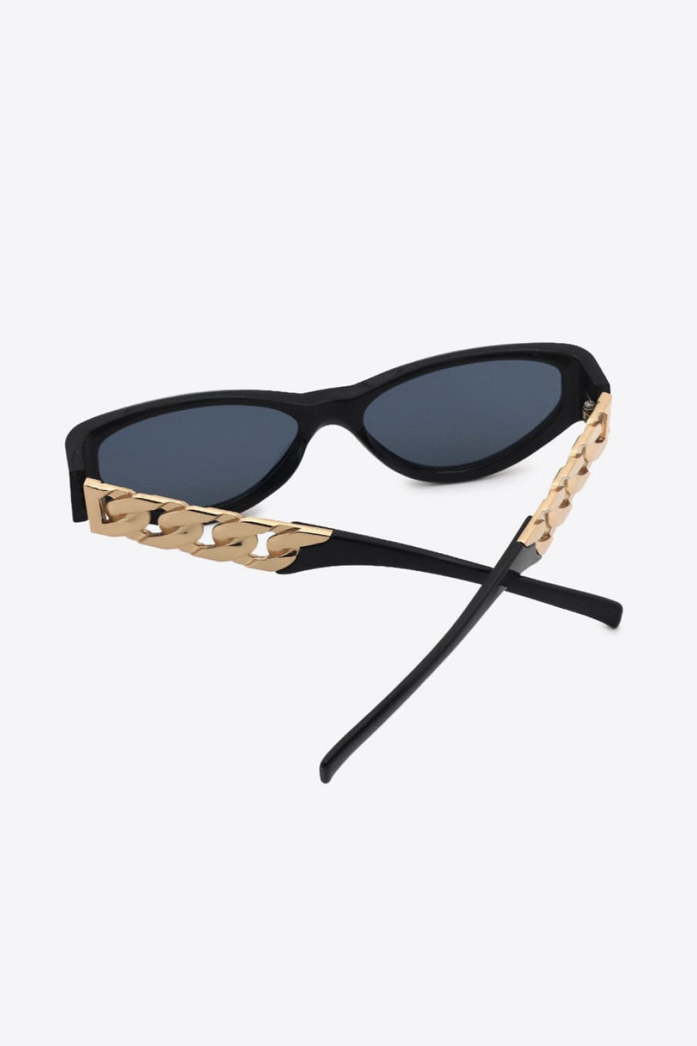 Chain Detail Temple Cat Eye Sunglasses - ShalayeFashion