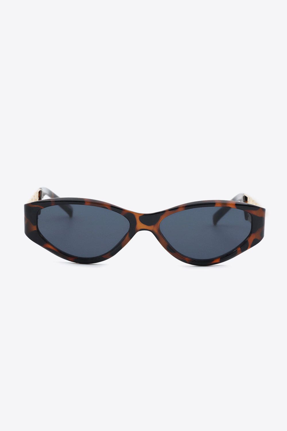 Chain Detail Temple Cat Eye Sunglasses - ShalayeFashion