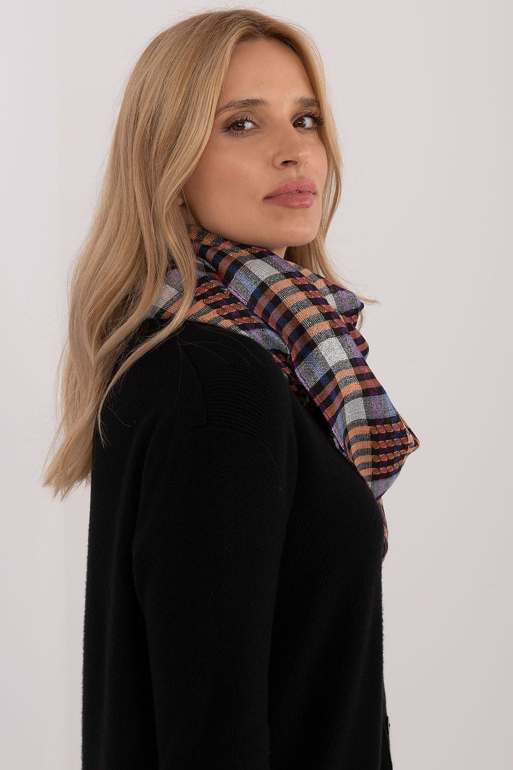 Checked Arab Scarf Neckerchief Women - ShalayeFashion