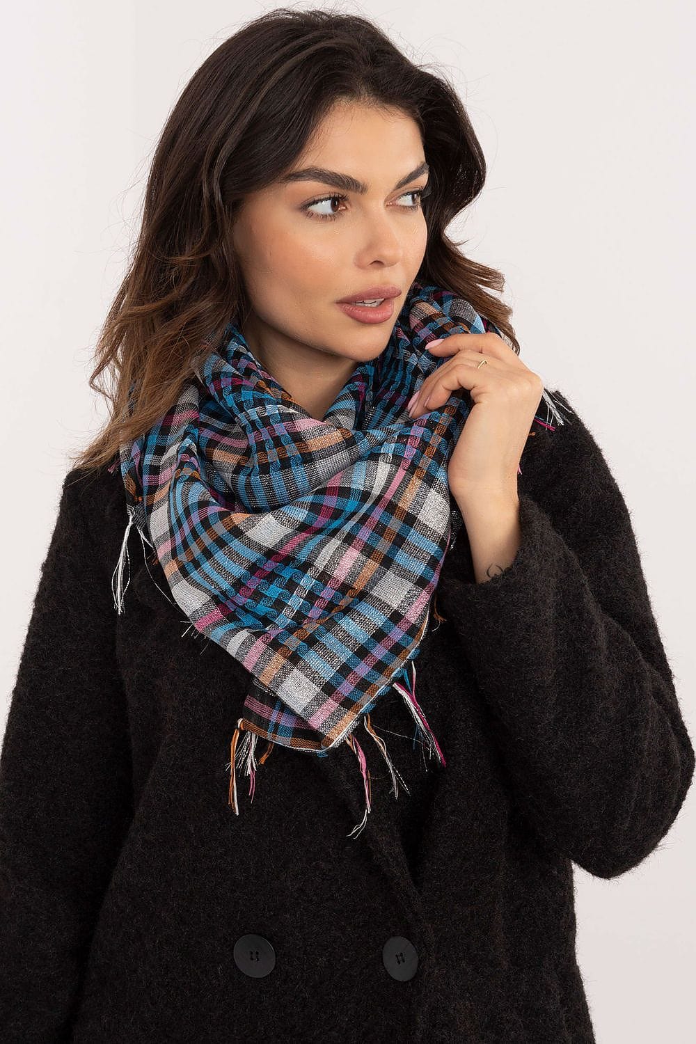 Checked Arab Scarf Neckerchief Women - ShalayeFashion