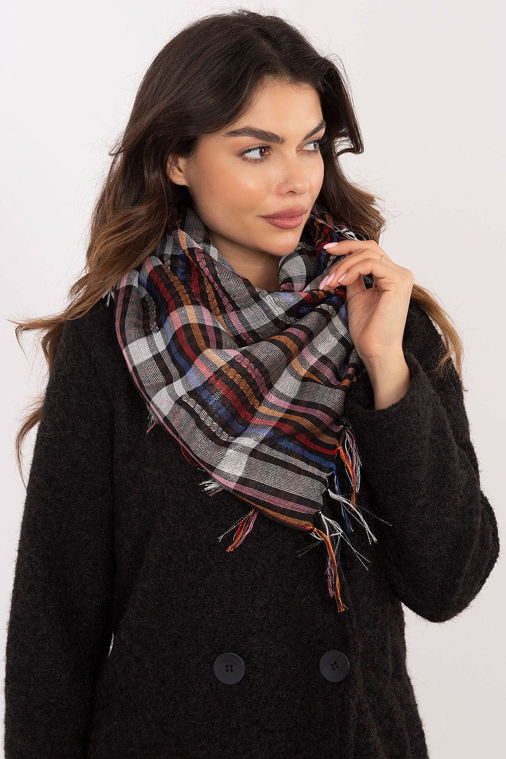 Checked Arab Scarf Neckerchief Women - ShalayeFashion