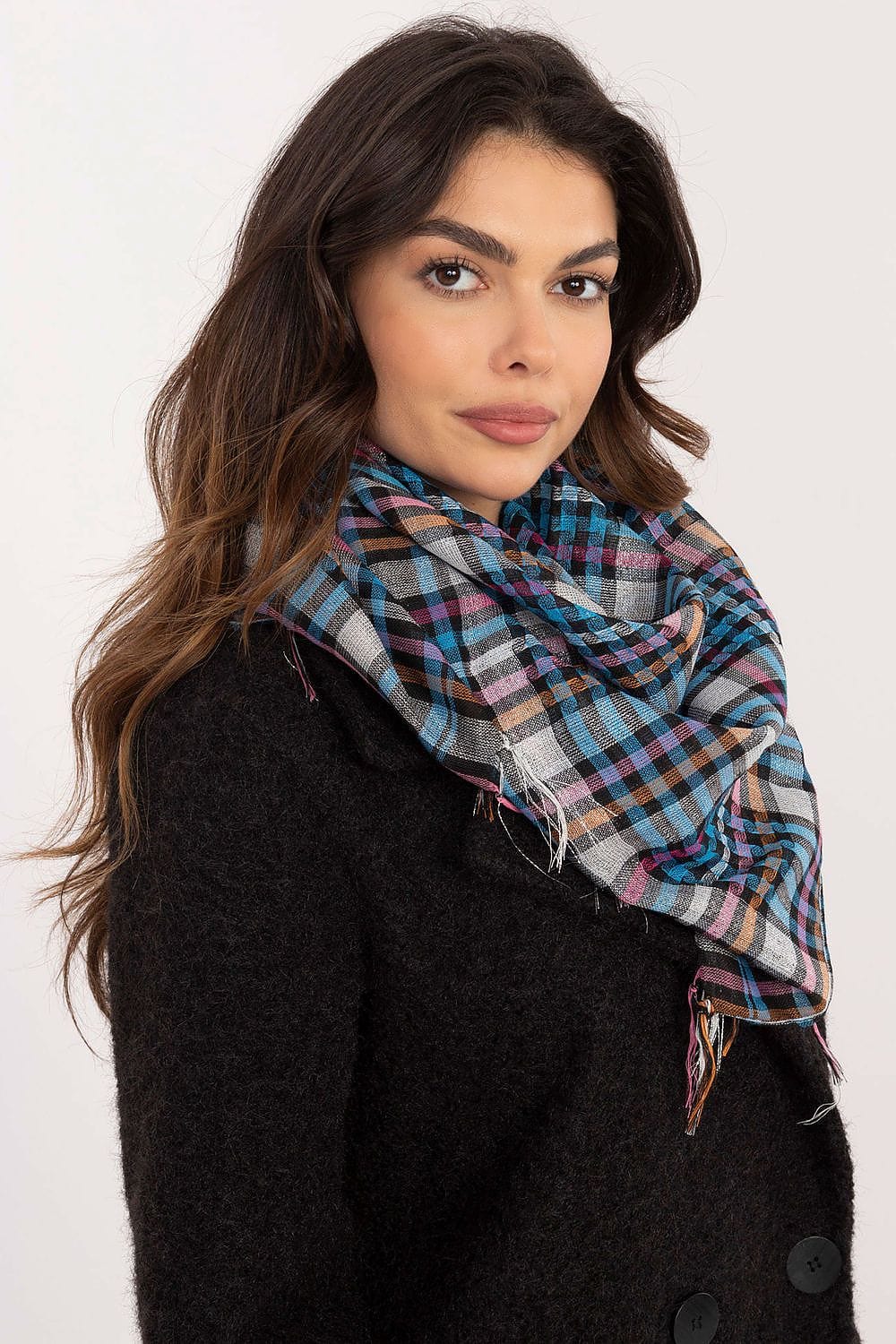 Checked Arab Scarf Neckerchief Women - ShalayeFashion