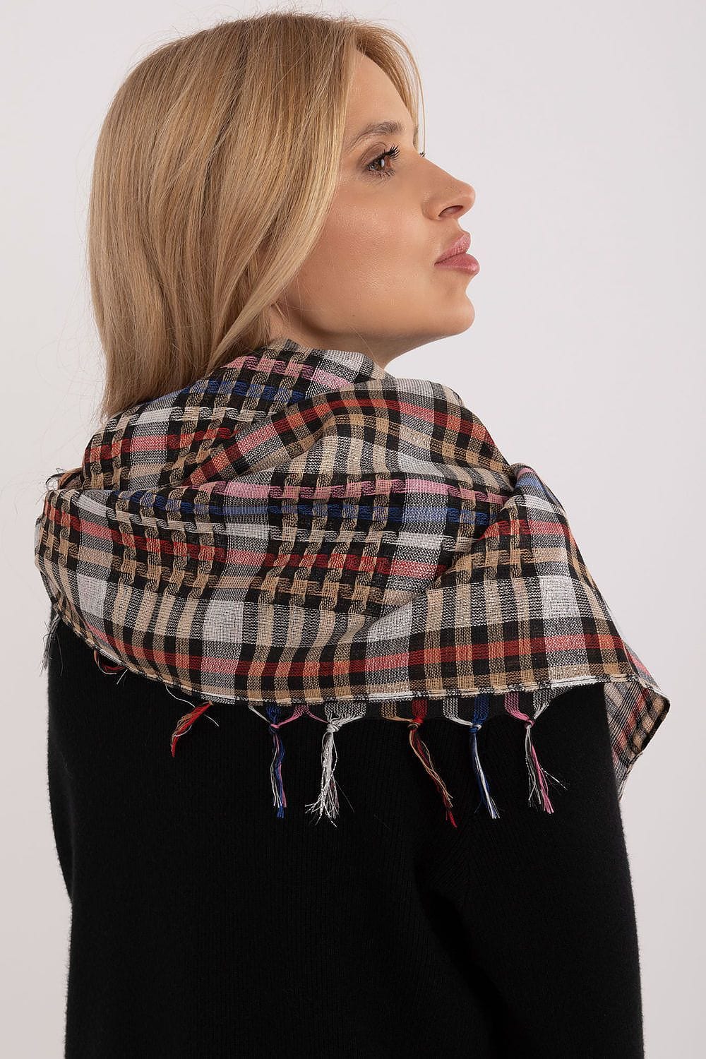 Checked Arab Scarf Neckerchief Women - ShalayeFashion