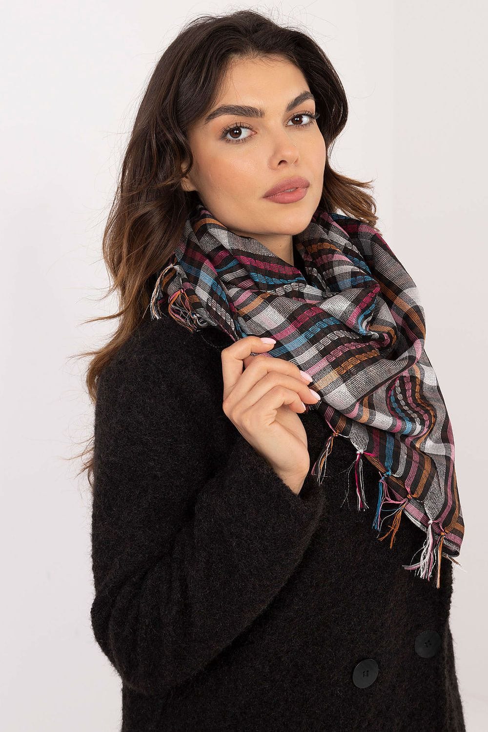 Checked Arab Scarf Neckerchief Women - ShalayeFashion