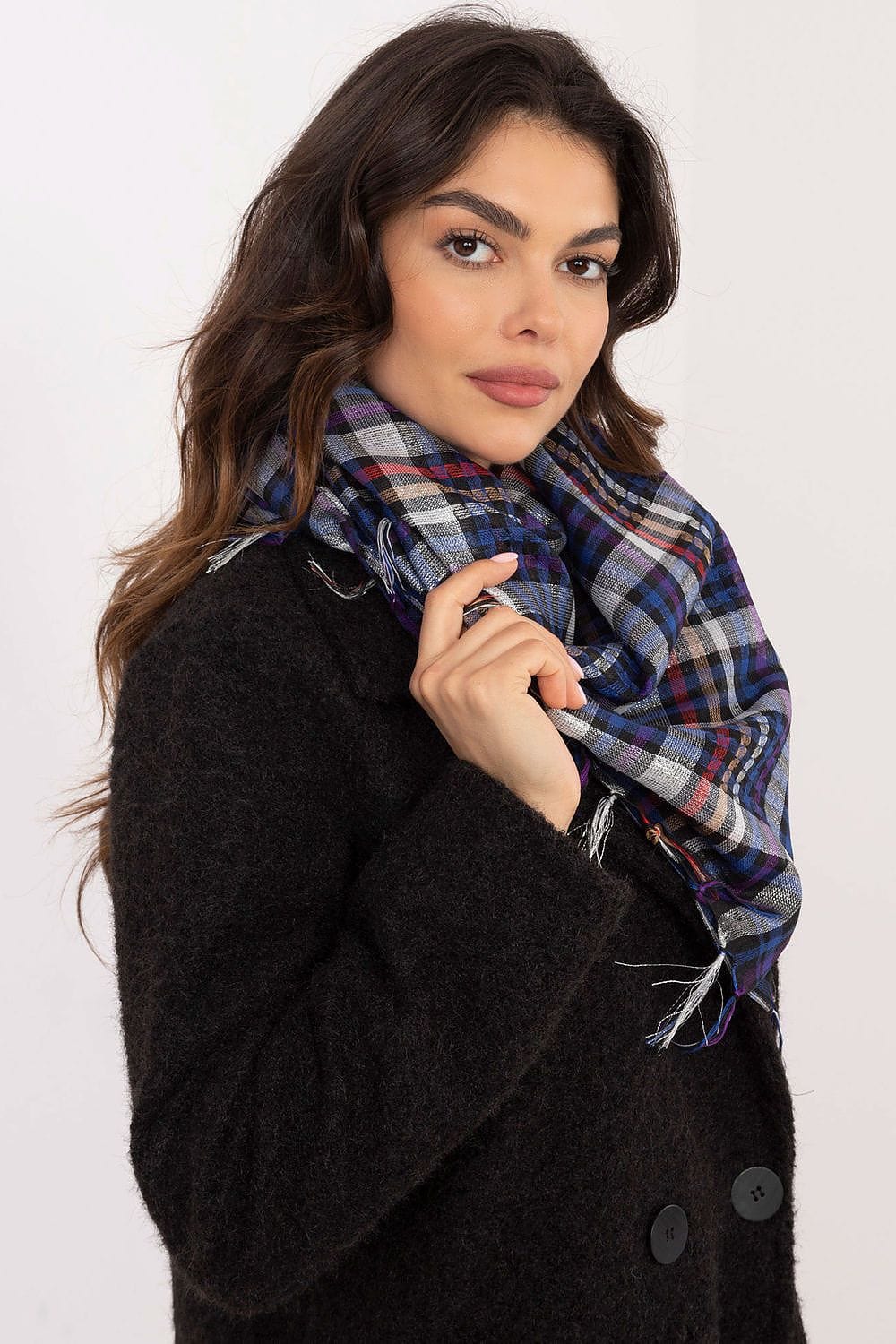 Checked Arab Scarf Neckerchief Women - ShalayeFashion