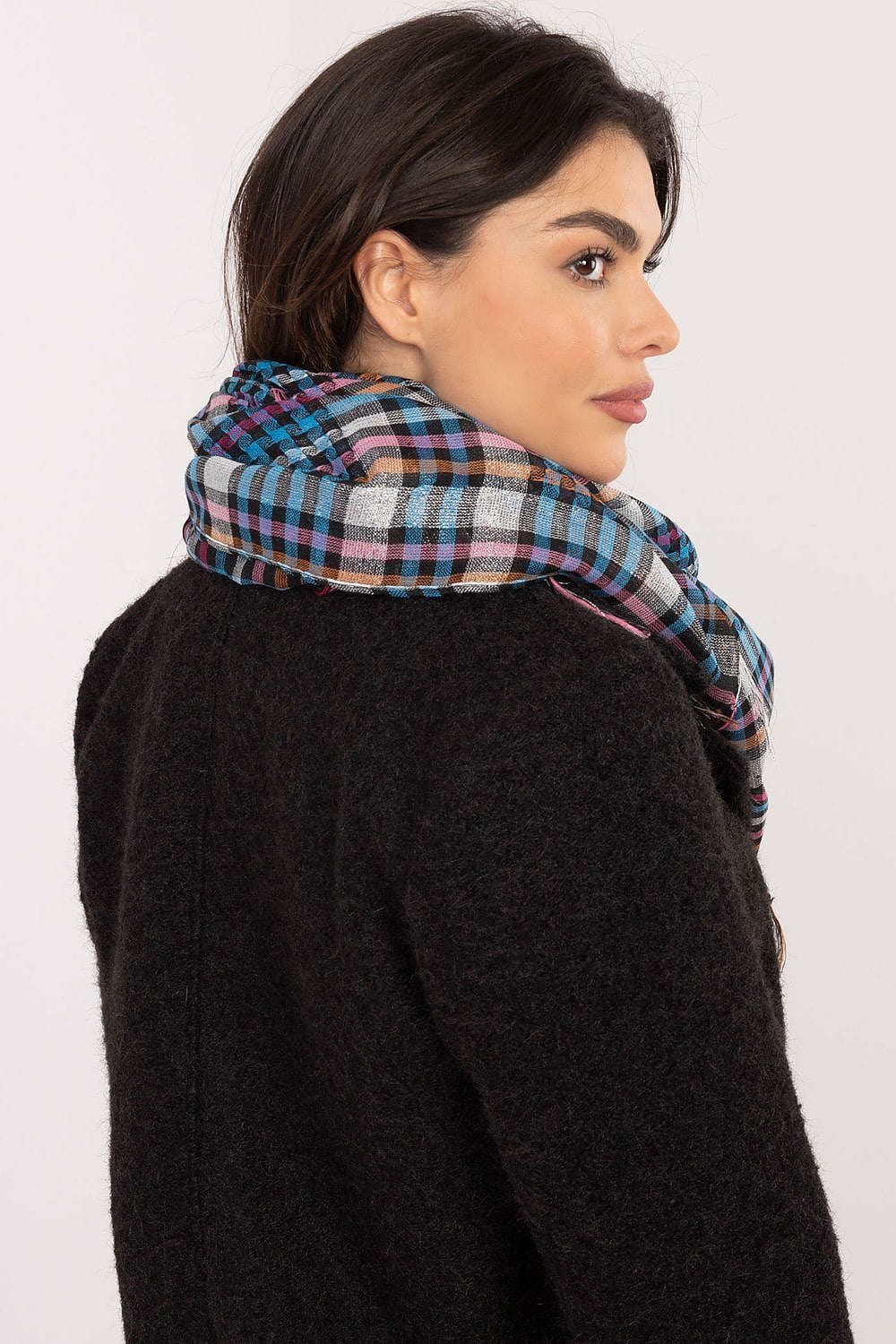 Checked Arab Scarf Neckerchief Women - ShalayeFashion