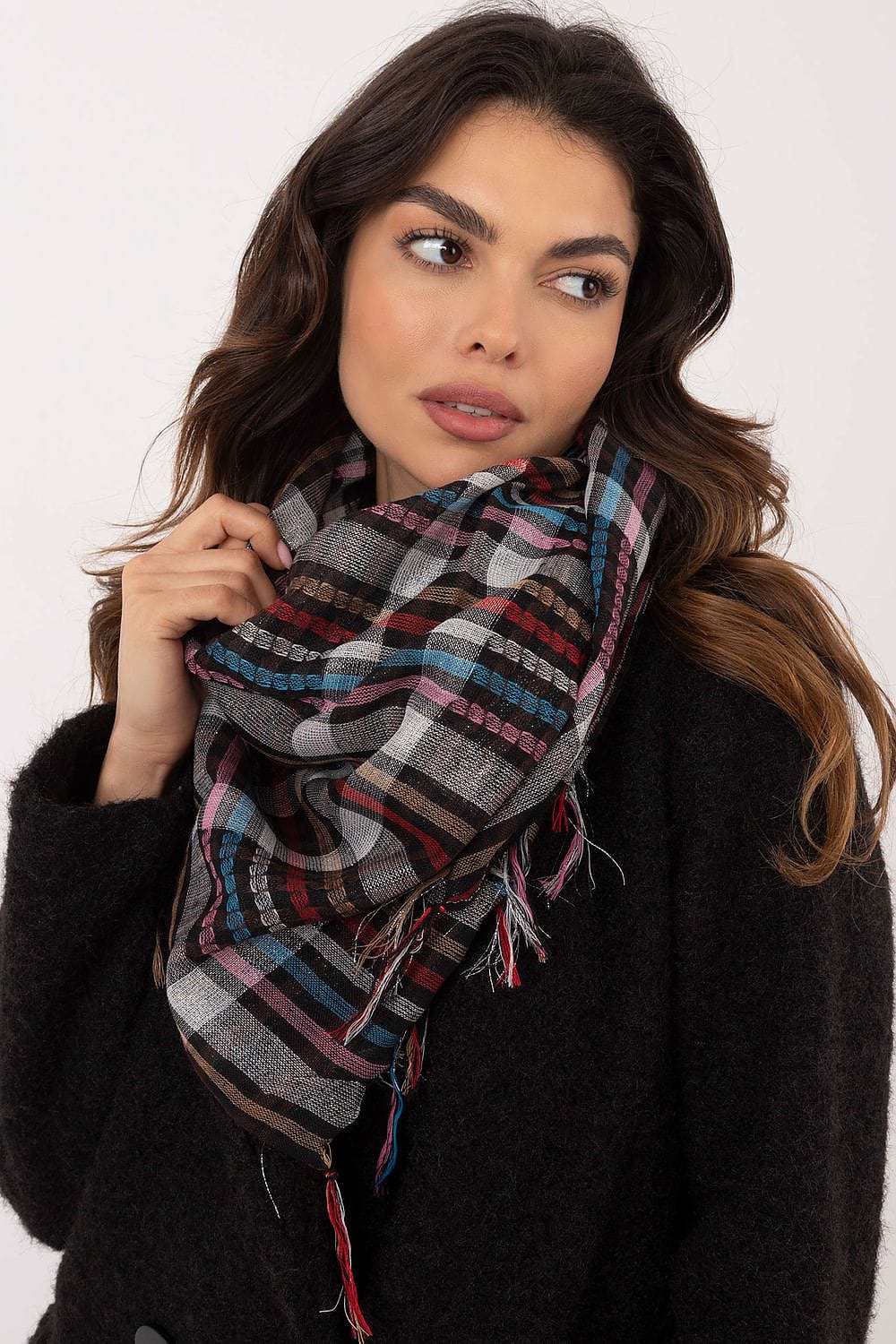 Checked Arab Scarf Neckerchief Women - ShalayeFashion