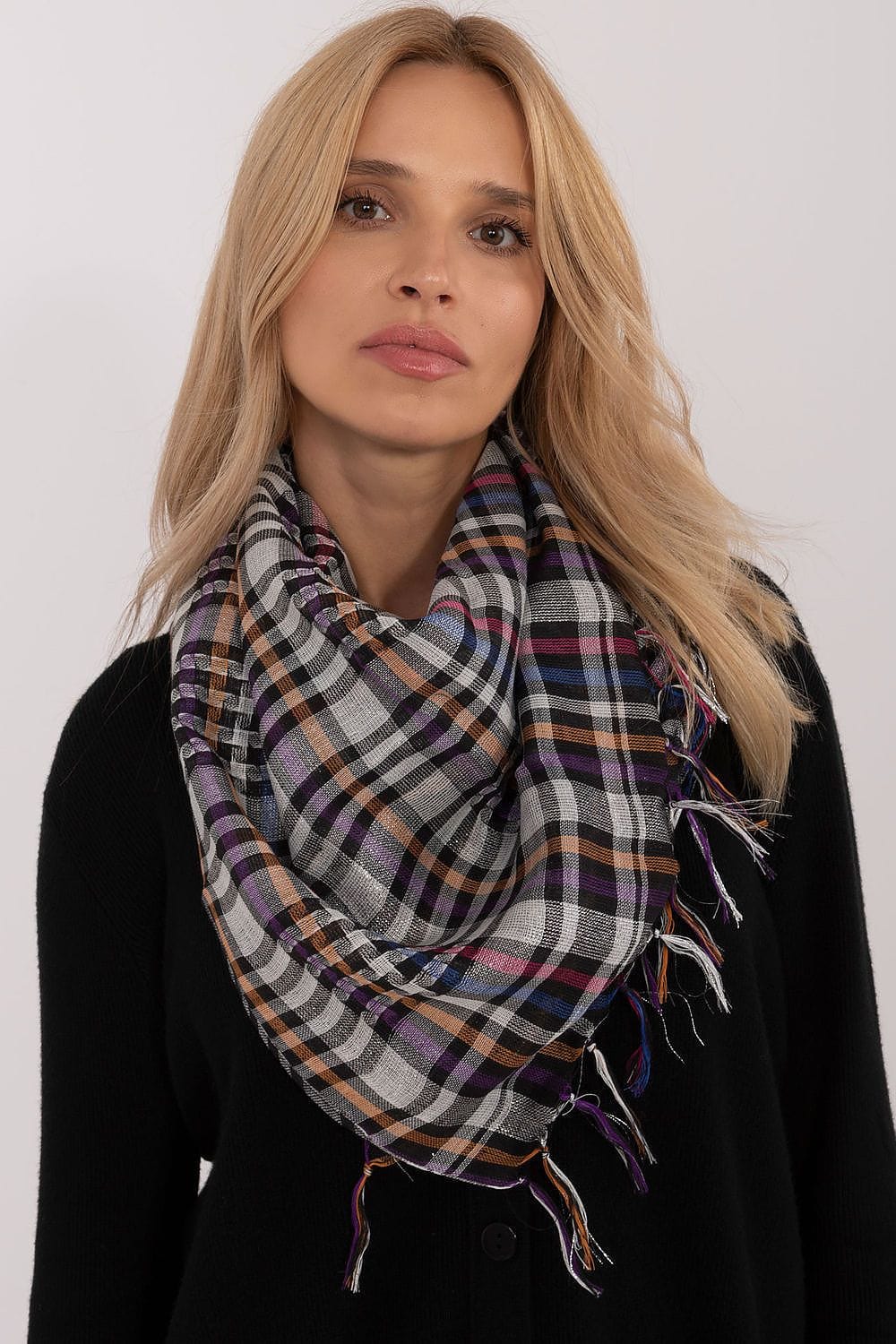 Checked Arab Scarf Neckerchief Women - ShalayeFashion
