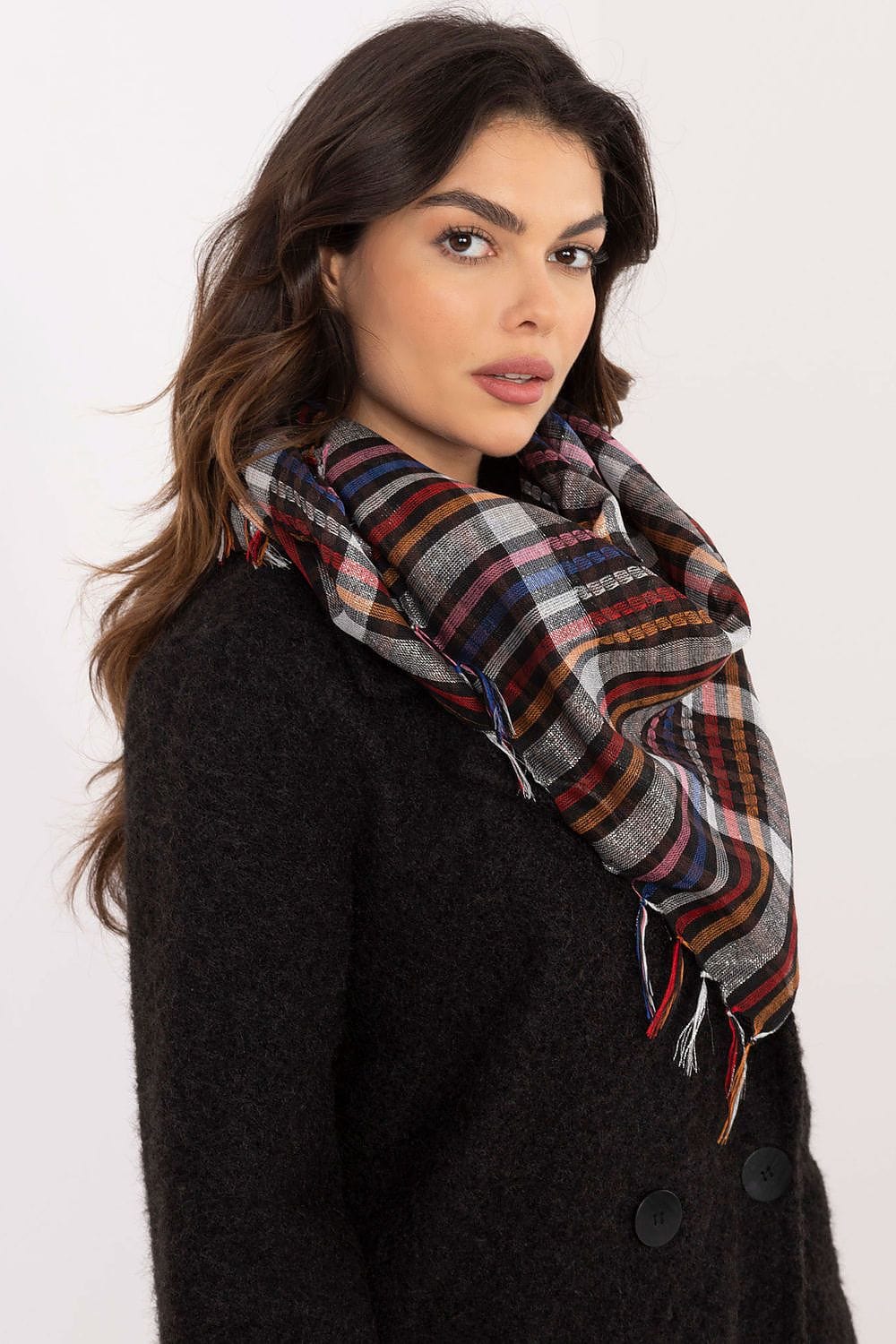 Checked Arab Scarf Neckerchief Women - ShalayeFashion