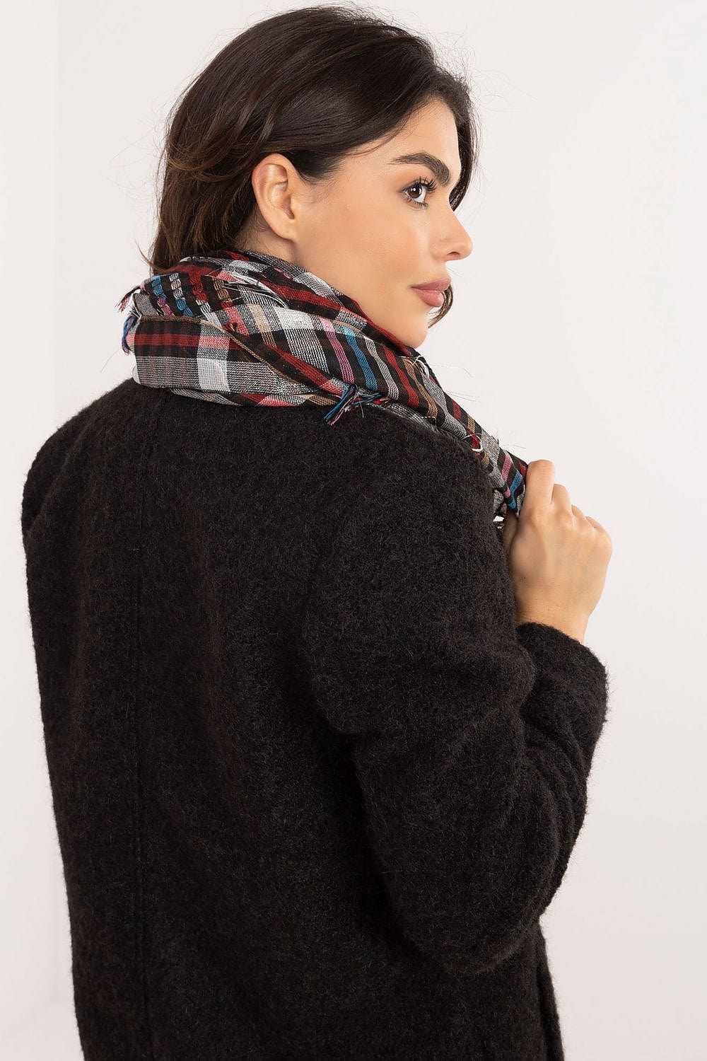 Checked Arab Scarf Neckerchief Women - ShalayeFashion